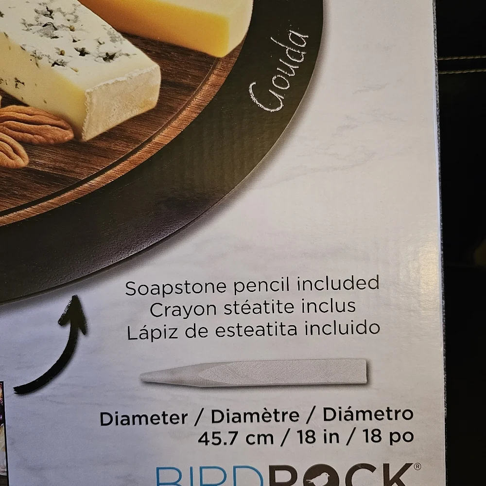 Lazy Susan with chalkboardedge, NWT